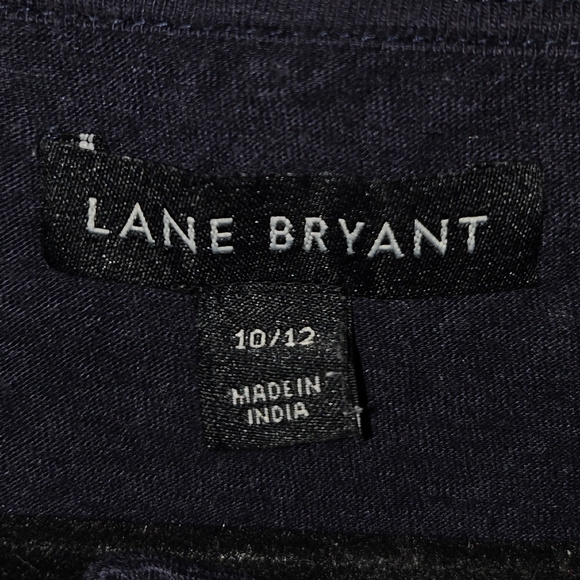 Black and white embroidered blouse, Size 10/12, Lane Bryant - Picture 4 of 5